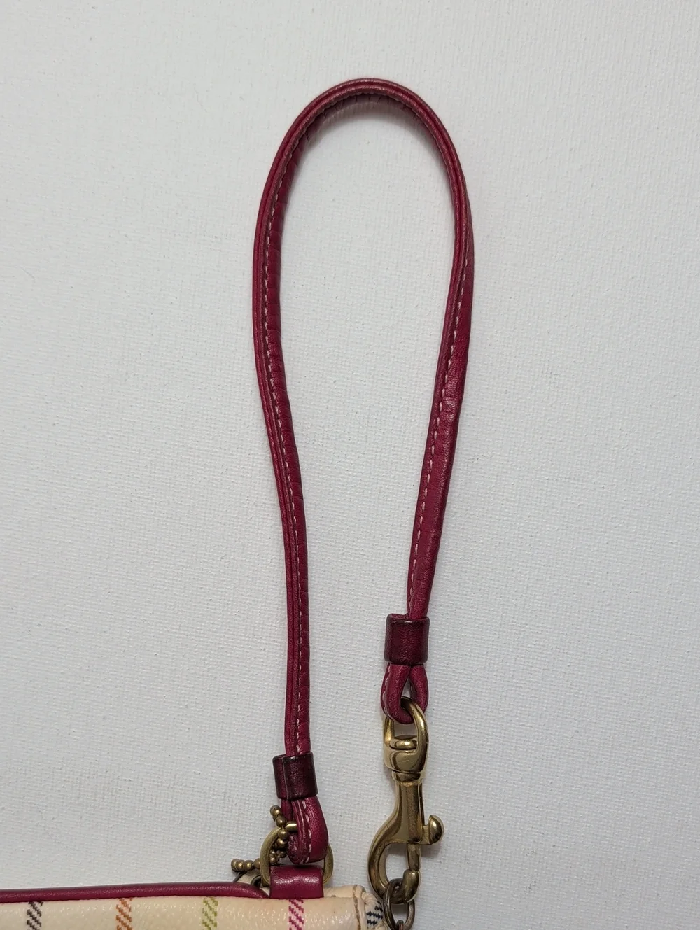 Vintage Coach Heritage Tattersall Wristlet
